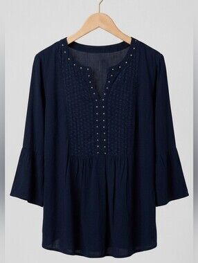 Cathy Daniels Black Blouse Large